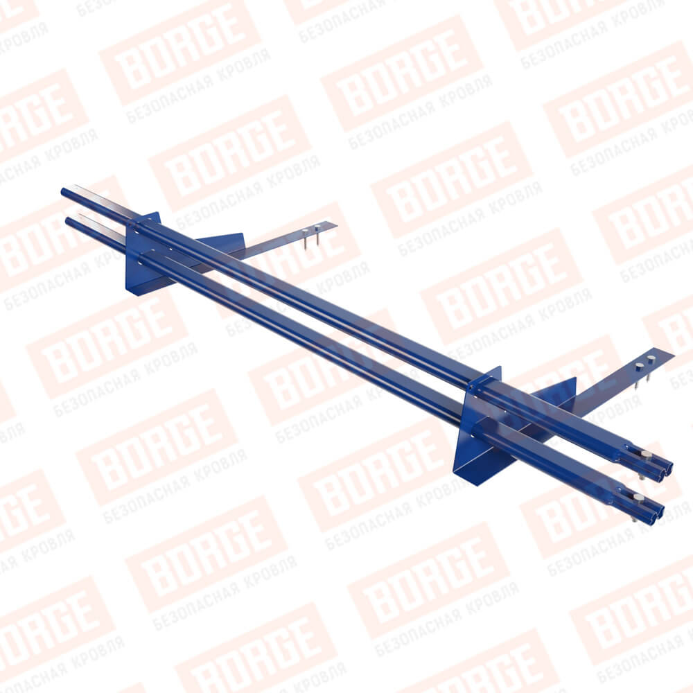 Снегозадержатель трубчатый BORGE 1,5-3 м для гибкой черепицы — изображение 7